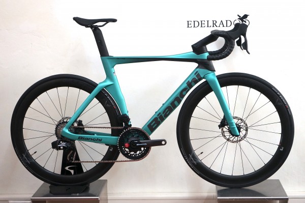 Bianchi OLTRE PRO Sram Force AXS 2x12 (2025) YUB27 ZF celeste metallic