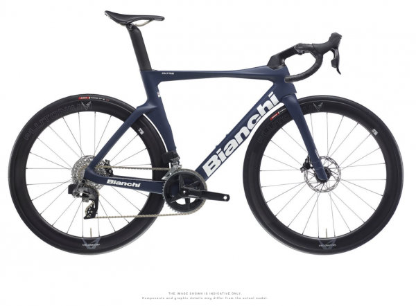 Bianchi OLTRE Comp Ultegra Di2 2x12 (2025) - Blue-Grey//Off White YTB24 ZP