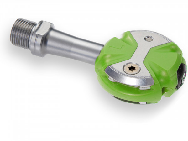 Speedplay Zero Pedalsystem inkl. Walkable Cleats Edelstahl / grn / Road, Triathlon, Training