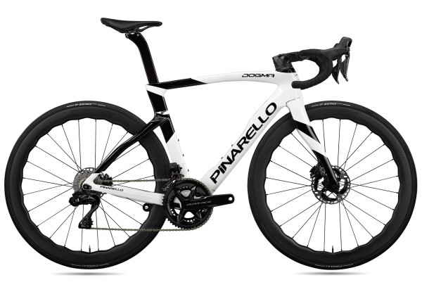 Pinarello DOGMA F (2024) DuraAce Di2 2x12 Powermeter Princeton 4550 (E135 - speedster white)