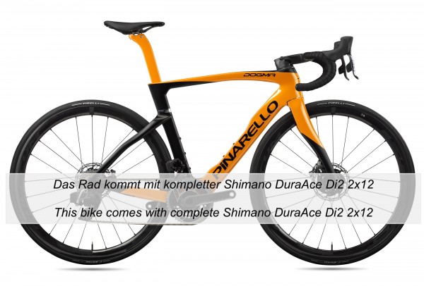 Pinarello DOGMA F (2024) DuraAce Di2 2x12 FULCRUM 40mm (B637 - electro orange)