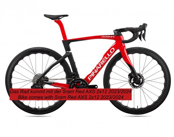 Pinarello DOGMA F (2024) Sram Red eTap AXS 2x12 Princeton 4540 (D402 - summit red)