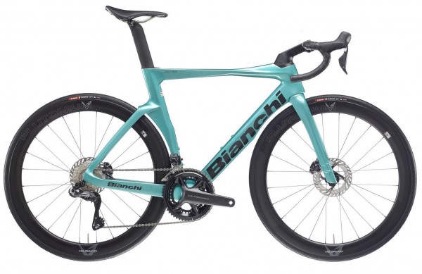 Bianchi OLTRE Comp Ultegra Di2 2x12 (2025) YTB23ZN - Metallic Celeste/Black - full glossy