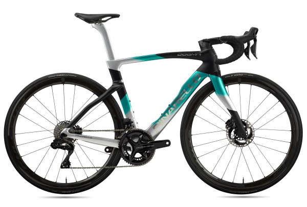 Pinarello DOGMA F (2024) DuraAce Di2 2x12 FULCRUM 25mm (E124 - Nebula/Green/Silver)