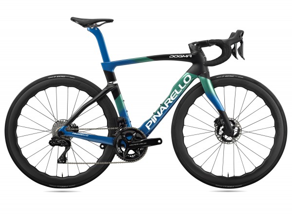 Pinarello DOGMA F (2024) DuraAce Di2 2x12 Powermeter Princeton Peak 4550 (E125 - Nebula/Green/Blue)