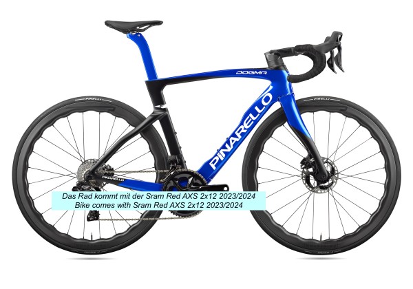 Pinarello DOGMA F (2024) Sram Red eTap AXS 2x12 Princeton 4540 (D011 - electro blue)