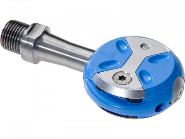 Speedplay Ultra Light Action Pedalsystem inkl. Walkable Cleats Titanium / blau