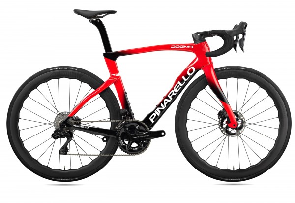 Pinarello DOGMA F (2024) DuraAce Di2 2x12 Powermeter Princeton 4550 (E126 - sonic red)