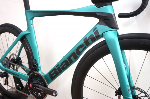 Bianchi OLTRE PRO Sram Force E1 AXS 2x12 Powermeter (2026) YVB27 ZF celeste metallic