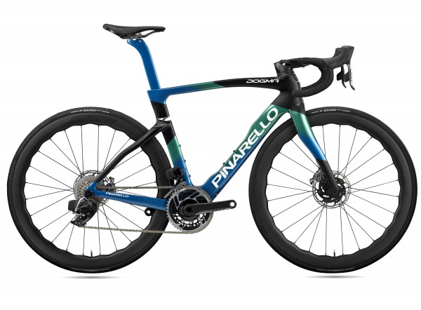 Pinarello DOGMA F (2024) Sram Red eTap AXS 2x12 Princeton 4550 (E125 - nebula green blue)