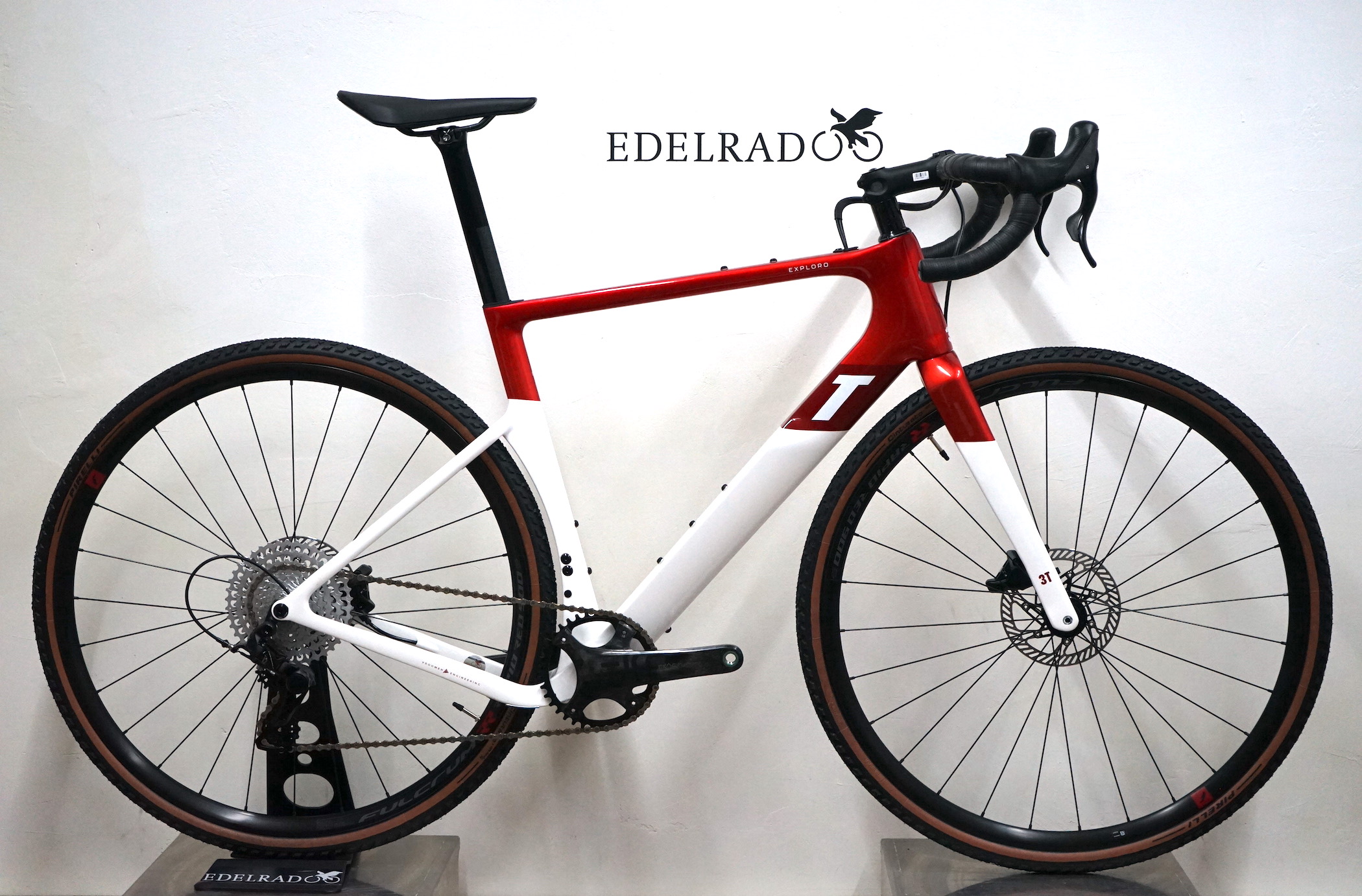 3T Exploro Race Campagnolo EKAR 1x13 (2023) - RACE MAX red/white