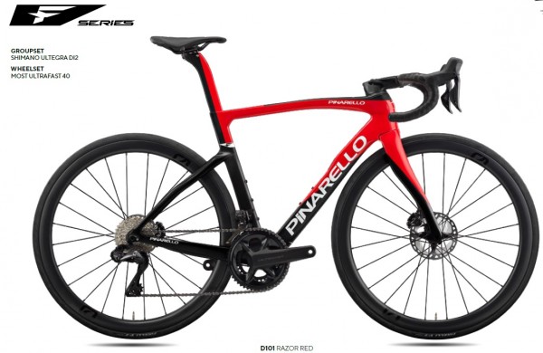 Pinarello F7 Ultegra Di2 2x12 (2024) razor red (d101)