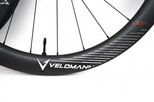【れそな】Velomann Carbon55mmホイール Velomann V50R Carbon Clincher tubeless ready / Carbon Laufradsatz